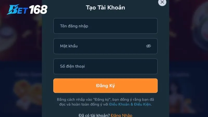 Hướng Dẫn Đăng Ký Bet168 Nhanh Chóng Trong Vòng 5 Phút Hướng Dẫn Đăng Ký Bet168 Nhanh Chóng Trong Vòng 5 Phút
