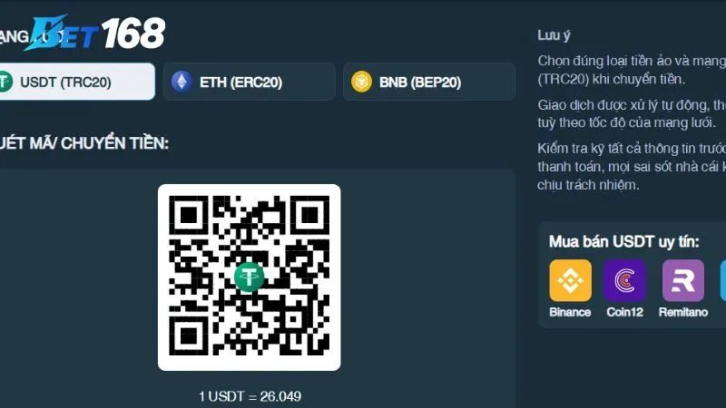 Cách Nạp Tiền Bet168: Nhanh, Gọn, Lẹ Chỉ Trong 1 Phút Cách Nạp Tiền Bet168: Nhanh, Gọn, Lẹ Chỉ Trong 1 Phút